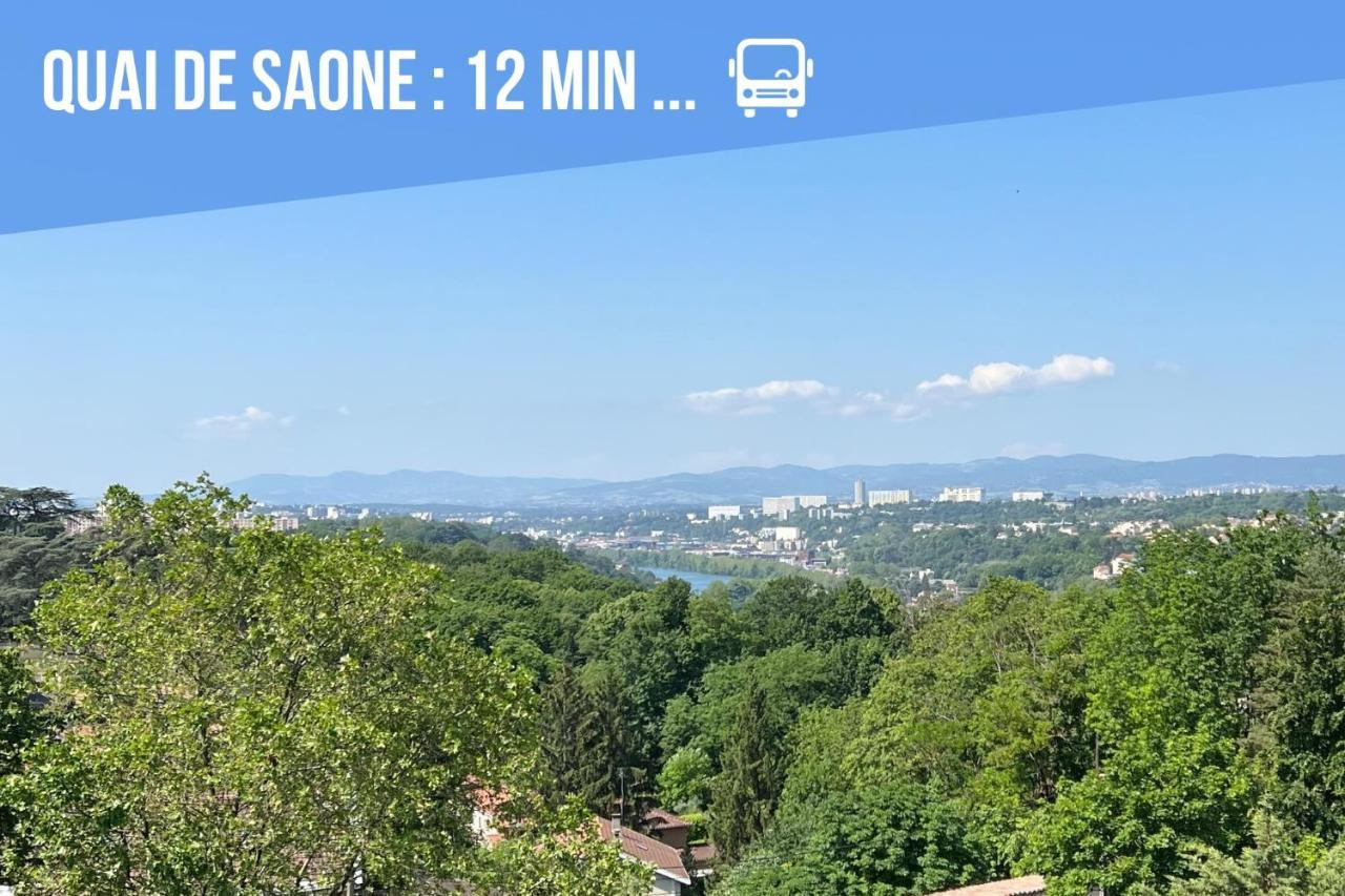 Appartement Le Calme - Design - Vue Panoramique Sur La Saone à Caluire-et-Cuire Extérieur photo